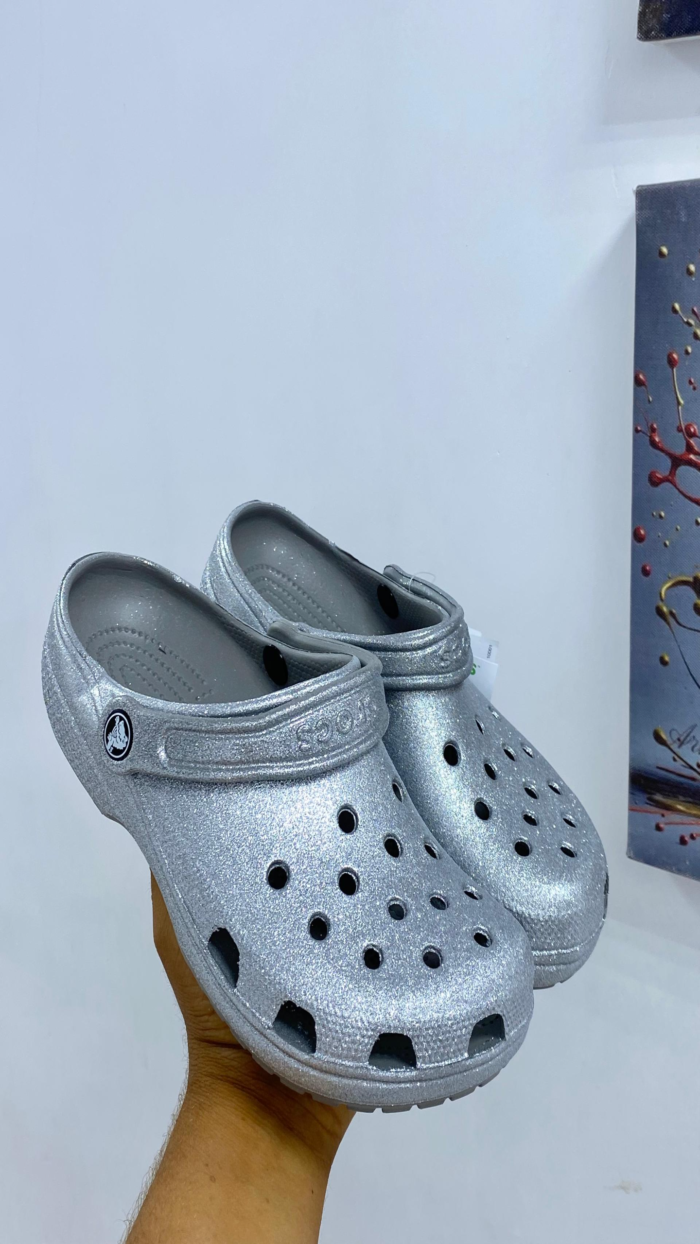 converted_image (3) New Crocs 🚨Unisex Classic Pink Glitter Clogs